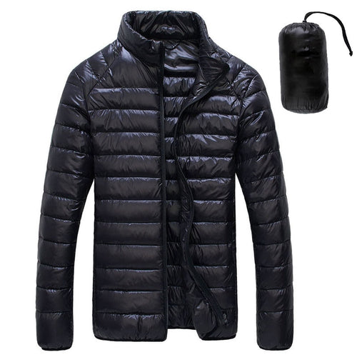 2019 Autumn Winter White Duck Downs Jacket Men Ultralight Portable Parkas Coat Casual Warm Windproof Jacket Male Outwear 5XL 6XL