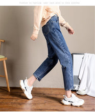 Load image into Gallery viewer, Woman Jeans High Waist Clothes Wide Leg Denim Clothing Blue Streetwear Vintage Warm Quality 2019 Winter Fashion Harajuku Pants