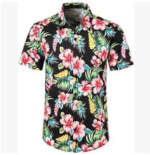 Load image into Gallery viewer, 5 Style men&#39;s Hawaiian Beach Shirt Floral Fruit Print Shirts Tops Casual Short Sleeve Summer Holiday Vacation Fashion Plus size