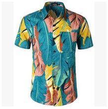 Load image into Gallery viewer, 5 Style men&#39;s Hawaiian Beach Shirt Floral Fruit Print Shirts Tops Casual Short Sleeve Summer Holiday Vacation Fashion Plus size