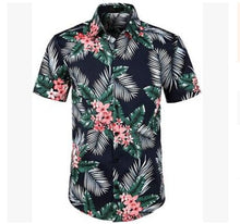 Load image into Gallery viewer, 5 Style men&#39;s Hawaiian Beach Shirt Floral Fruit Print Shirts Tops Casual Short Sleeve Summer Holiday Vacation Fashion Plus size