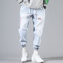 Load image into Gallery viewer, Hip Hop Streetwear Harem Jeans Pants Men Loose Joggers Denim Casual Sweatpants Korea Ankle length Trousers