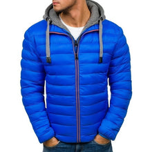 Load image into Gallery viewer, SHUJIN Slim Warm Coats Spring Winter Men&#39;s Lightweight Windproof Packable Warm Jacket Solid Color Jackests Outwear