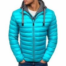 Load image into Gallery viewer, SHUJIN Slim Warm Coats Spring Winter Men&#39;s Lightweight Windproof Packable Warm Jacket Solid Color Jackests Outwear