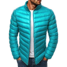 Load image into Gallery viewer, SHUJIN Slim Warm Coats Spring Winter Men&#39;s Lightweight Windproof Packable Warm Jacket Solid Color Jackests Outwear