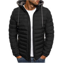 Load image into Gallery viewer, SHUJIN Slim Warm Coats Spring Winter Men&#39;s Lightweight Windproof Packable Warm Jacket Solid Color Jackests Outwear