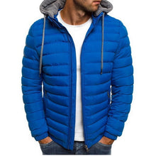 Load image into Gallery viewer, SHUJIN Slim Warm Coats Spring Winter Men&#39;s Lightweight Windproof Packable Warm Jacket Solid Color Jackests Outwear