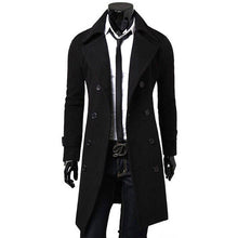 Load image into Gallery viewer, New Spring Autumn Winter Men&#39;s Trench Coat Warm Thicken Jacket Woolen Peacoat Long Overcoat Tops Mens Windbreaker Jackets