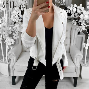 Autumn Women Basic Jackets 2019 Black Slim Lady Jacket Sweet Female Zipper Femme Outwear Plus Size Coats Long Sleeve Jackets 3XL