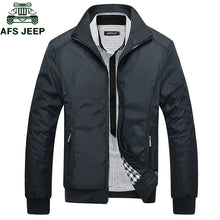 Load image into Gallery viewer, AFS JEEP Spring Autumn Casual Mens Jackets Plus Size 5XL jaqueta masculina Sportswear Bomber Jacket Mandarin Collar Jacket homme