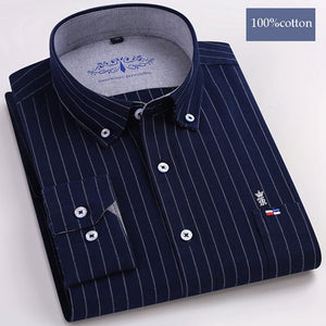 Dudalinas Shirts Men 100% Cotton Oxford Sergio K Men Dress Shirt Casual Long Sleeved Camisa Masculina Social Chemise Homme