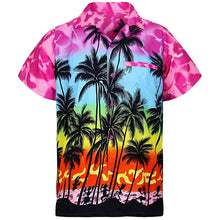 Load image into Gallery viewer, 2019 Fashion Men&#39;s Casual Button Hawaii Print Beach Short Sleeve Quick Dry Top Blouse M-3XL hawaiian shirt streetwear