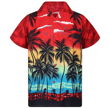 Load image into Gallery viewer, 2019 Fashion Men&#39;s Casual Button Hawaii Print Beach Short Sleeve Quick Dry Top Blouse M-3XL hawaiian shirt streetwear