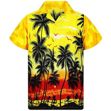 Load image into Gallery viewer, 2019 Fashion Men&#39;s Casual Button Hawaii Print Beach Short Sleeve Quick Dry Top Blouse M-3XL hawaiian shirt streetwear